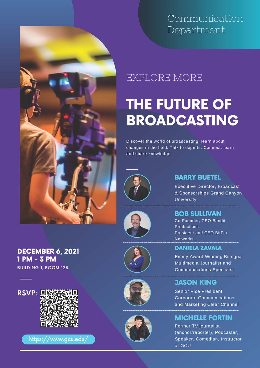 BitfireTV's tweet photo. No one knows more about the future of #broadcasting than our own #BitFire and @banditprodco CEO and Co-Founder Bob Sullivan. Special s/o to the students @gcu today - you're learning from the best!
#BroadcastStudio
#CreativeContent https://t.co/GghyFFm6Bz