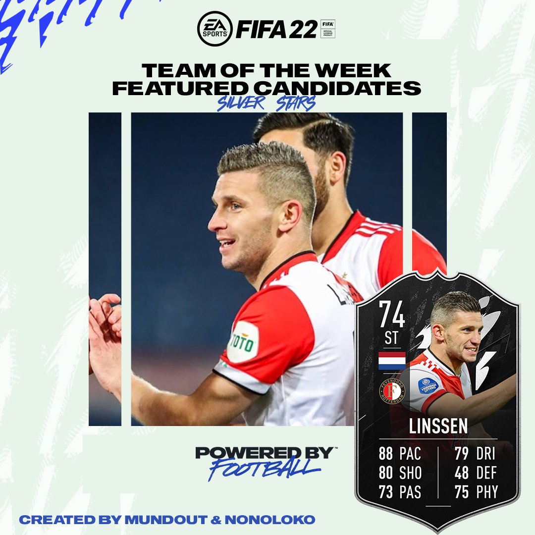 esmaxibarrios's tweet photo. #FIFA22 Predicción Equipo De La Semana 12
- #FTOTW + Silver Stars
Colaboración 🤝 @NonoLoko10 | #TOTW12 https://t.co/3nIYMRCaPo