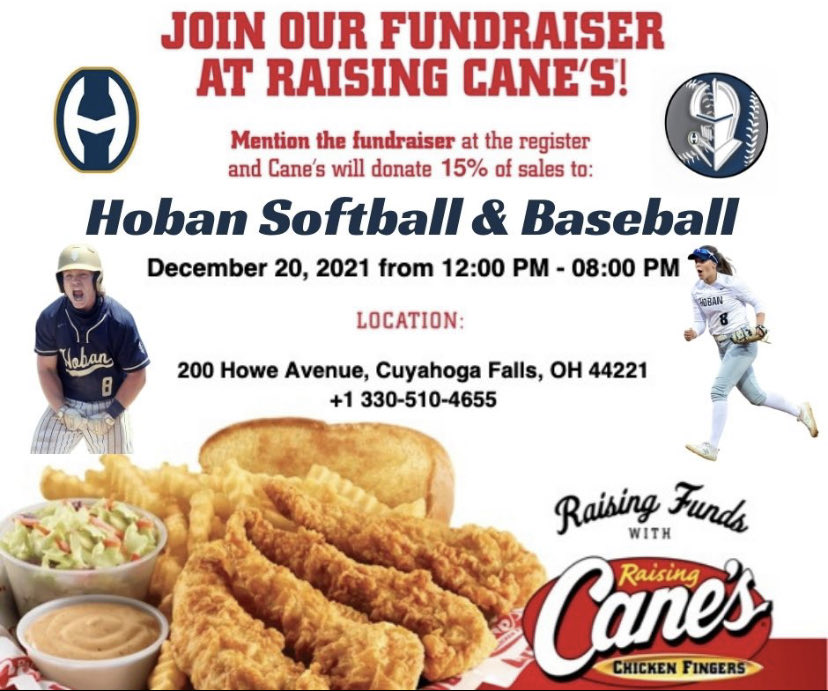 HobanBaseball's tweet photo. Come out and support the Hoban softball and baseball teams on Dec 20th (Noon-8pm). Make sure to mention you are there for our fundraiser at check out! https://t.co/UVrTGyl1fh