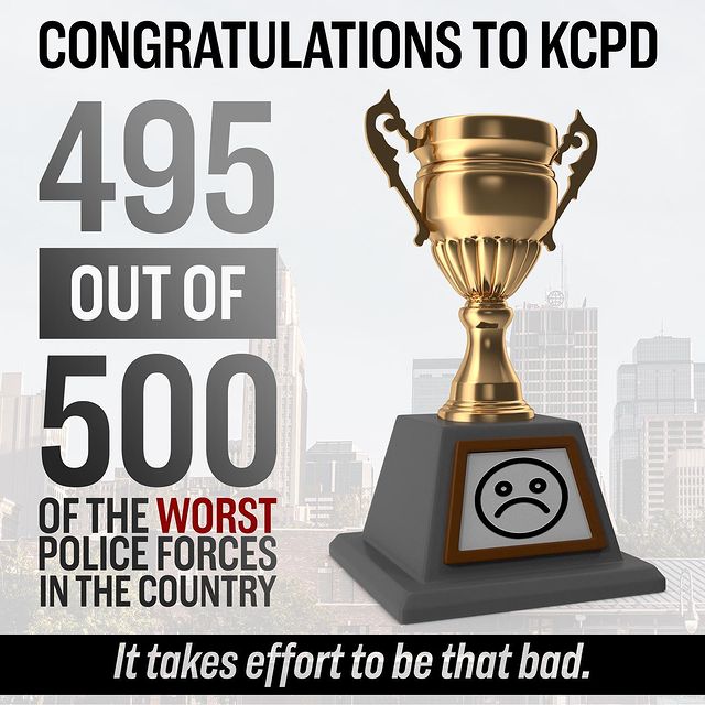 KCPDWatchdog's tweet photo. Hey Brad, maybe people want work with dignity? Have you considered that your work environment may be toxic? Maybe people don't want to be part of a violent, racist, sexist, classist, homophobic, transphobic, child assaulting, gang.
Stop lying Brad and #firechiefricksmith https://t.co/28A7LfrXfO