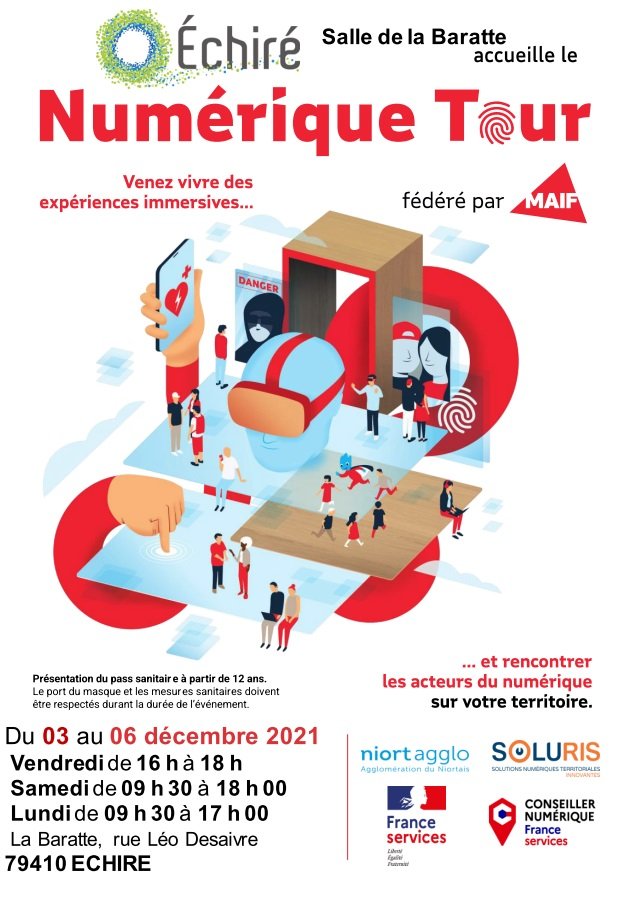 Badreau3's tweet photo. Conférence pour les élus, conseillers numériques, associations et acteurs publics sur le thème "Territoires connectés et responsables" pour clôturer le #NumeriqueTour @MAIF à #Echiré Merci à pour l'accueil au top 😉 #InclusionNumerique https://t.co/LilVESbINg