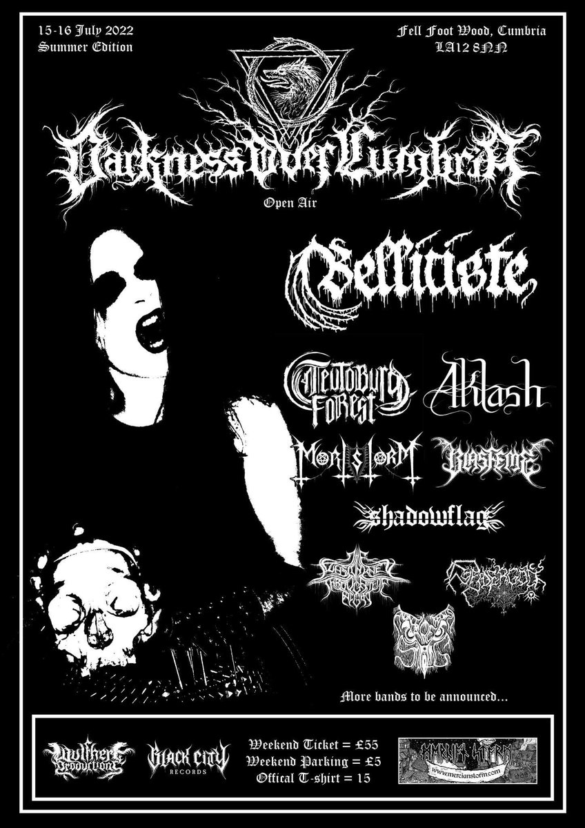 Returning to the woods of the Lake District in 2022. Tickets on sale now. #blackmetal #extrememetal #ukbm #inasylumrequiem