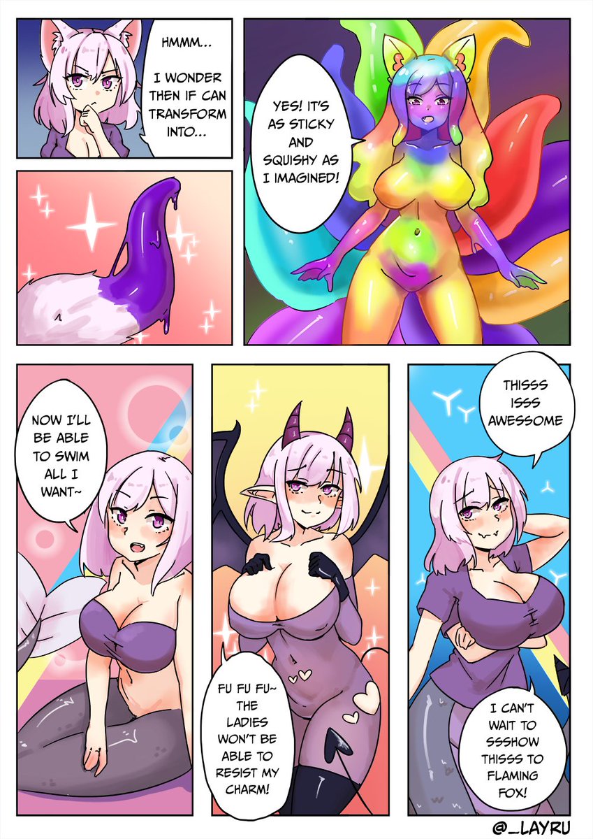 Doesn't it happen to you when roleplaying that you get way too much into character?

Commission for @Nameless_Fool
#tg #tftg #tsf #transformation #genderbender #monstergirl