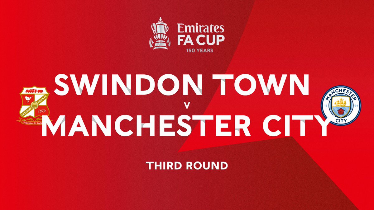 🏆 | Yes, that's right! We've been drawn at home to @premierleague Giants @ManCity in the Third Round of the @EmiratesFACup! #STFC 🔴⚪️