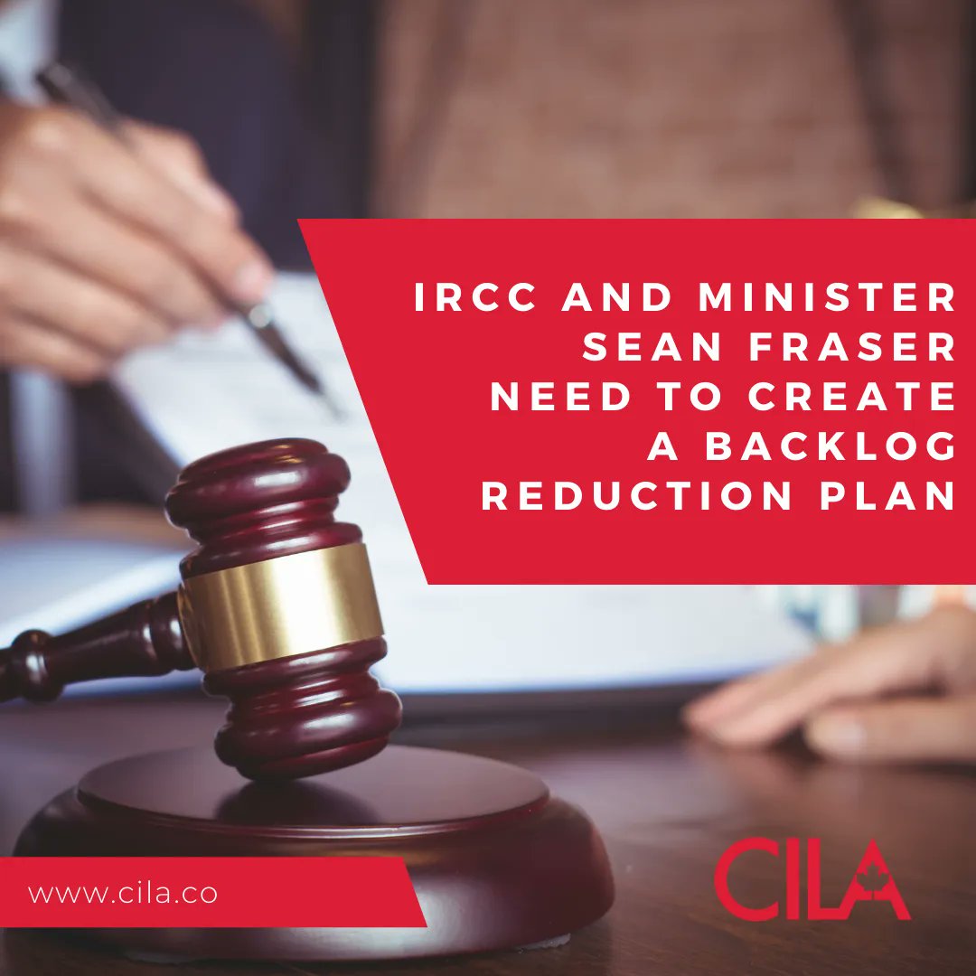 CILAvoice's tweet photo. CILA calls on @SeanFraserMP &amp; @CitImmCanada to create a backlog reduction plan to better serve the Canadians of tomorrow #cdnimm #cdnpoli #ImmigrationMatters #cilavoice @nkeung @ratnaomi @WESCanada 
https://t.co/zrF5HgOevK https://t.co/klwGkQjm9E