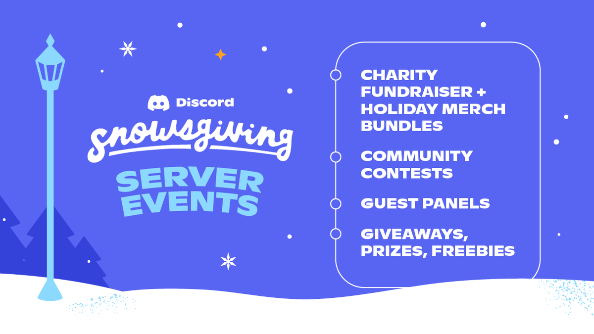 TWLOHA's tweet photo. We are excited to be this year's charity partner for @discord's annual #Snowsgiving! Check out all the festivities happening this week: https://t.co/9KEGuQrUdO 

Plus you can snag some fun merch while supporting hope + help! https://t.co/rCC330aTpL https://t.co/7WnDtQwPgU