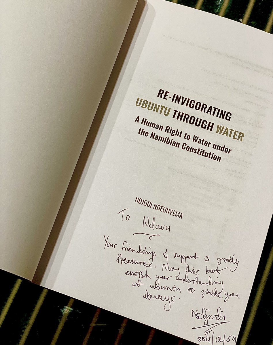 Onda_ber's tweet photo. About this weekend #UbuntuThroughWater book reception. Biggest congratulations to Dr @Ndjodi_ML , on his achievement and for scooping the award for best Doctoral Dissertation 2019-20 at @UniofOxford https://t.co/xKUnUB5vR7