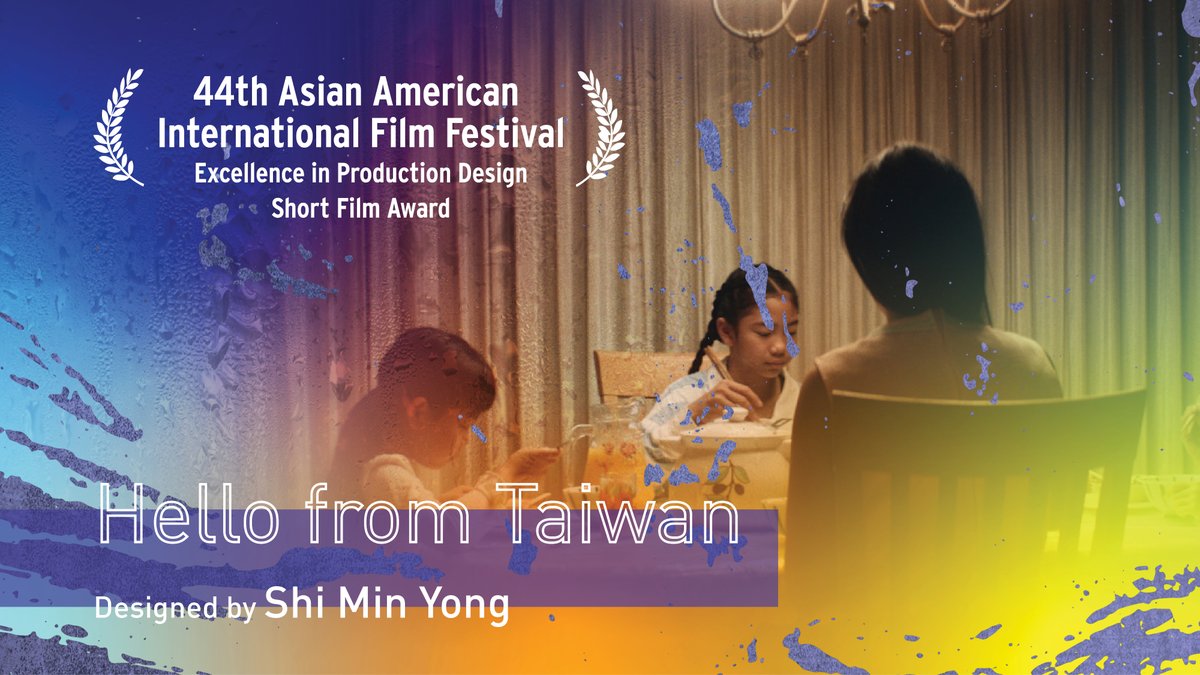 hellofromtaiwan's tweet photo. Thrilled that our incredible Production Designer Shi Min Yong is recognized for her work on Hello From Taiwan by the Asian American International Film Festival / @AsianCineVision  - she won the Excellence in Production Design award! https://t.co/vQlGGZyIl2