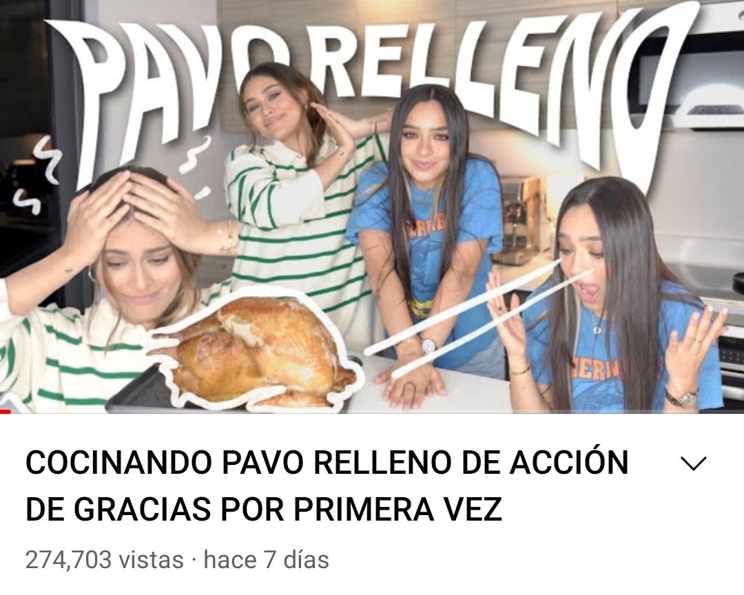 cachersociety's tweet photo. ¿ya se repitieron el nuevo video? 🎥
les dejamos el link por si no lo han hecho! 

"COCINANDO PAVO RELLENO DE ACCIÓN DE GRACIAS POR PRIMERA VEZ"

link: https://t.co/oVzdBFYoe3 https://t.co/BlAyf4YfEz