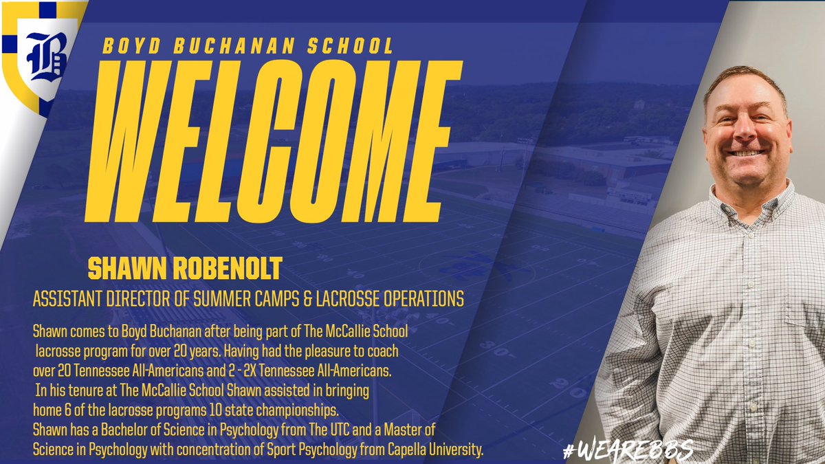 BBSBucs's tweet photo. Welcome Shawn Robenolt! #weareBBS https://t.co/Y1YIv4RMd4