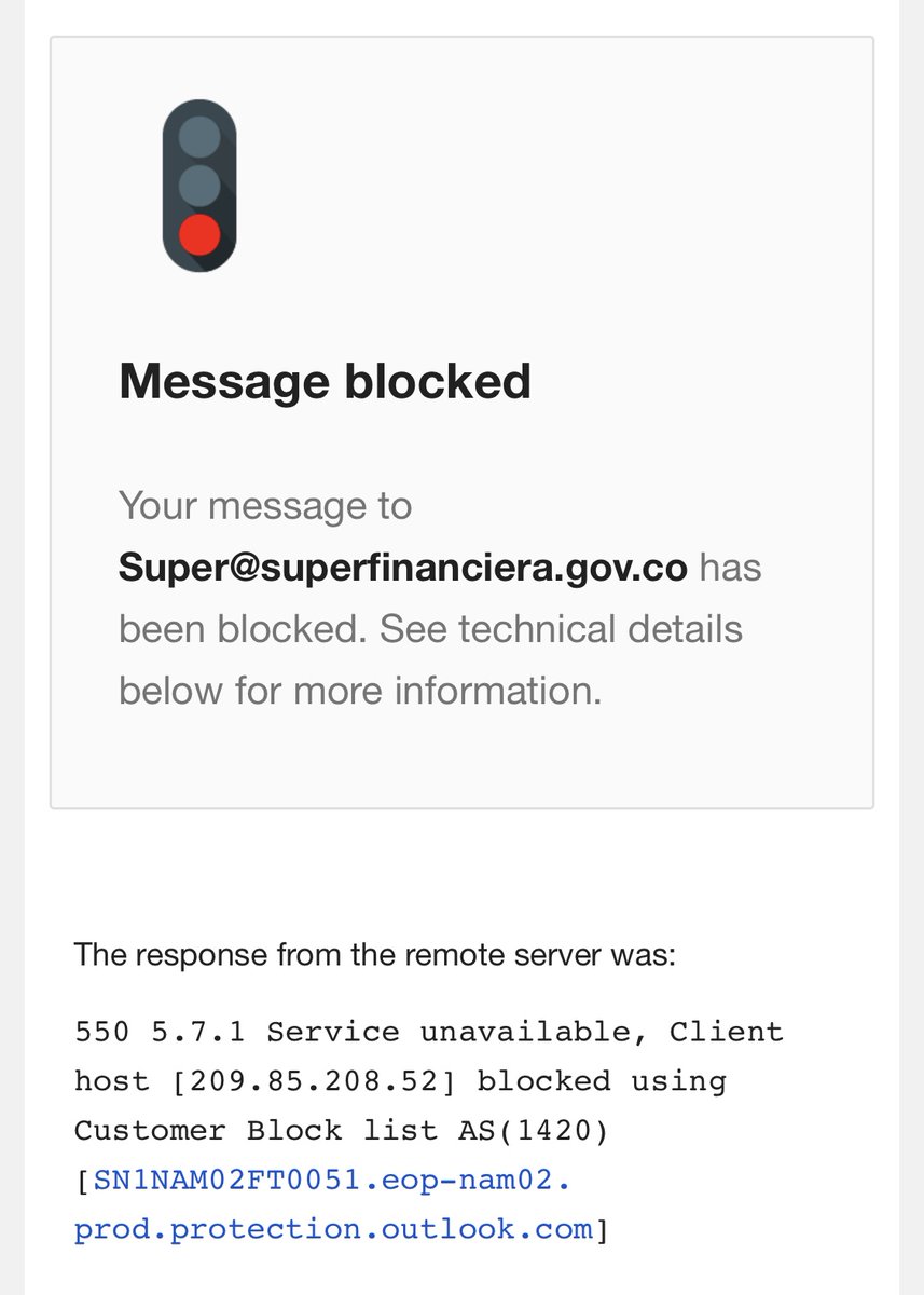 Chirry84's tweet photo. La @SFCsupervisor bloquea mi correo como un niño necio que se tapa las orejas. ¡Qué guachafita! @PGN_COL https://t.co/53Nmvncva9