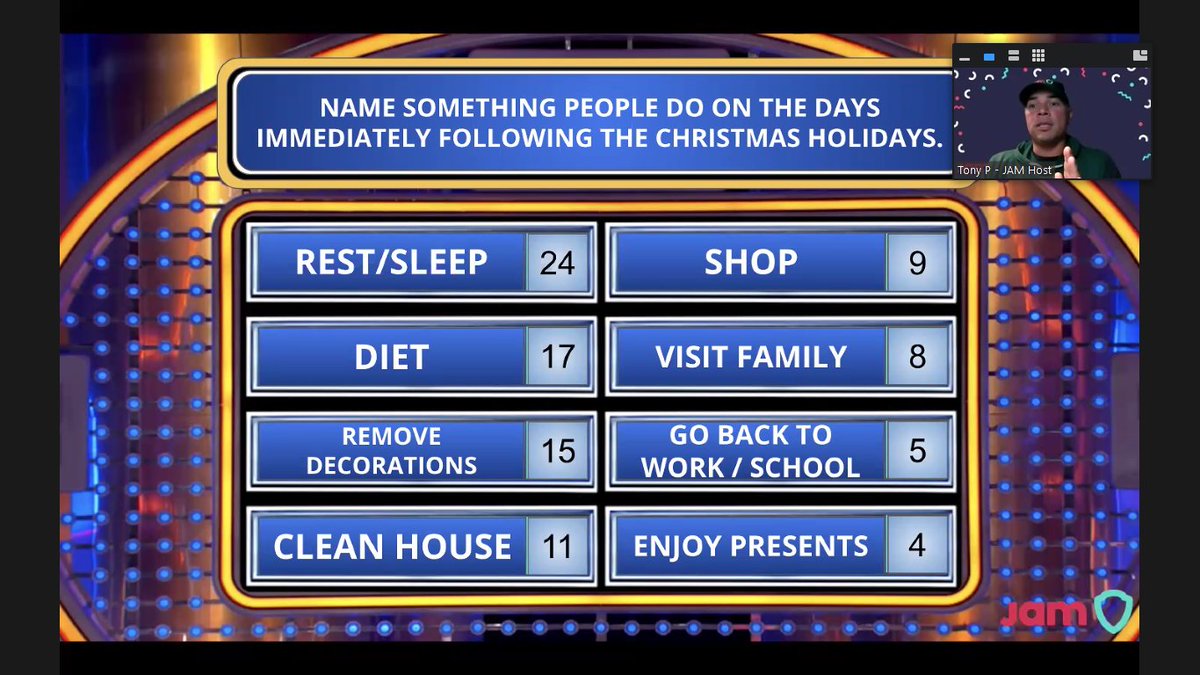 On Friday, our team looked back and celebrated the successes of 2021 together. The fun continued when <a href="/workplayjam/">JAM Events</a> got everyone playing "Survey Says"! 

#StaeblerCelebrates #HolidayParty #EmployeeAppreciation #Cheersto2021