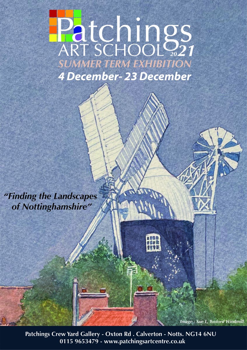 Following our Online Course for oil and watercolour painters in the summer, we are pleased to announce an exhibition of their work at Patchings. Having completed the course over the internet, it is great to see their work first hand. The exhibition runs until 23 December.