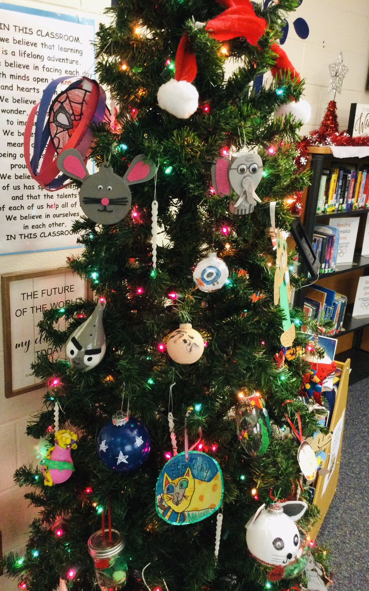 We are “sprucing” up our Library Winter tree with Storybook ornaments! #whatmakesfcspecial #OJRSD #welovereading