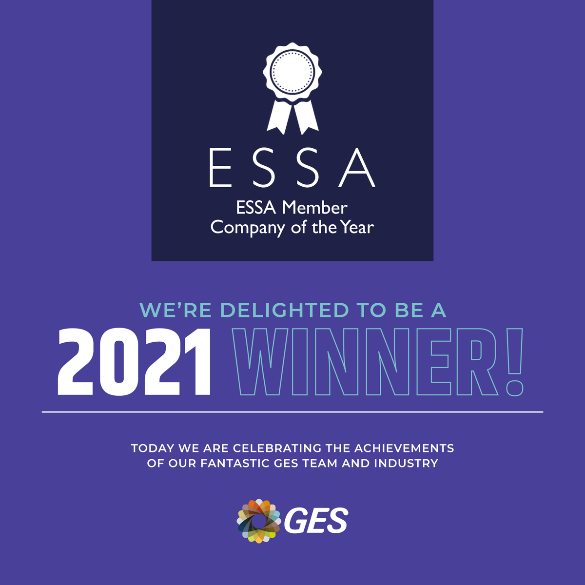Today we are celebrating the achievements of our fantastic <a href="/GES_EMEA/">GES EMEA</a>. We are delighted to be awarded <a href="/ESSAnews/">ESSA</a>  Member Company of the Year at this year's awards ceremony. Learn more bit.ly/31ASqFw #eventprofs #essaawards #awardwinning