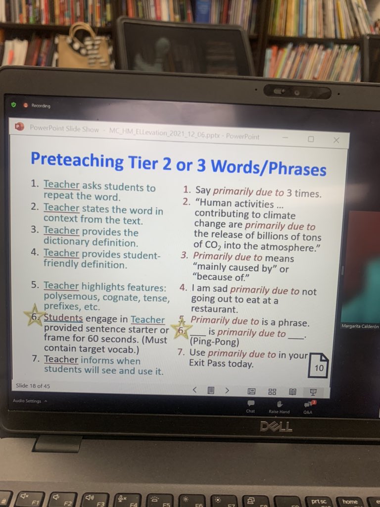 Thank you for these simple steps for teaching Tier 2 and 3 words for Emergent Bilinguals!!! @EllevationEd @calderonexc #Impact2021 @LamarCISD @GStewartkooper