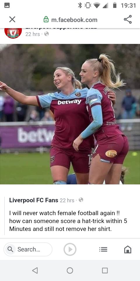 SimonShayward53's tweet photo. I'm sure some one @LFC will want to speak to whoever runs this on Facebook... Shocking it's fucking 2021... https://t.co/faDjxofkPY