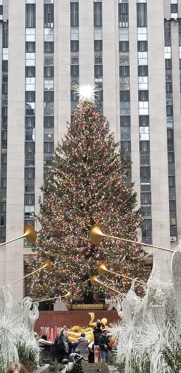 Radio City Christmas Spectacular starring Rockettes. No pics allowed inside. Saw the tree.