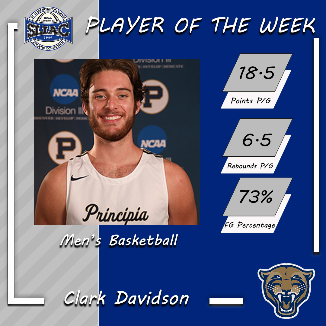 Clark Davidson wins 2nd SLIAC Men's Basketball Player of the Week -  Principia College Athletics