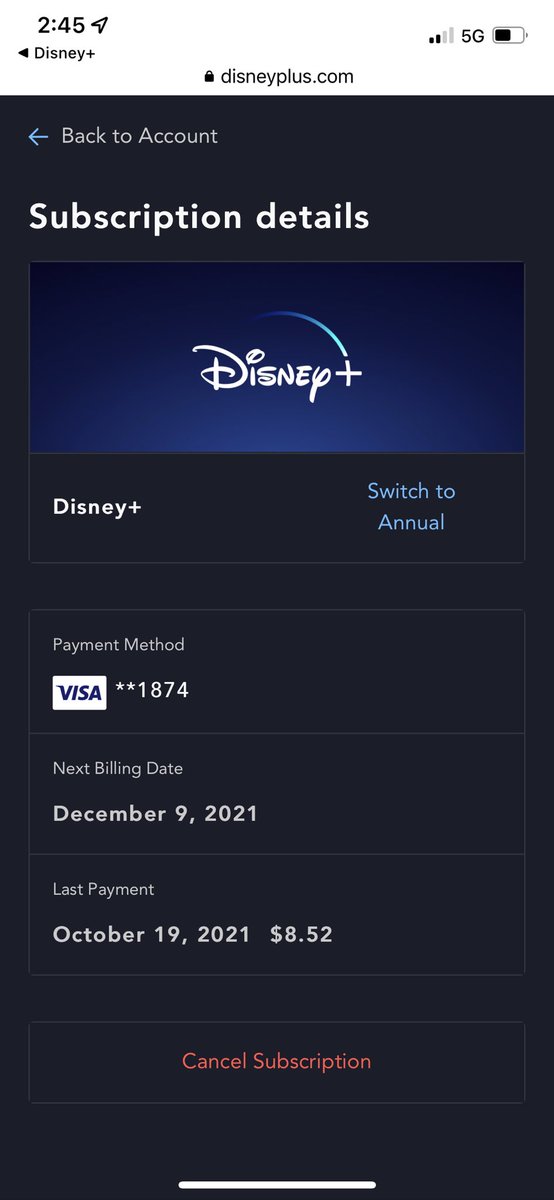 dhRamirez79's tweet photo. @disneyplus Hey, I’m trying to change my payment method, but I can’t. There’s no ‘change’ feature. What do si do? https://t.co/LrVVcZyjc6