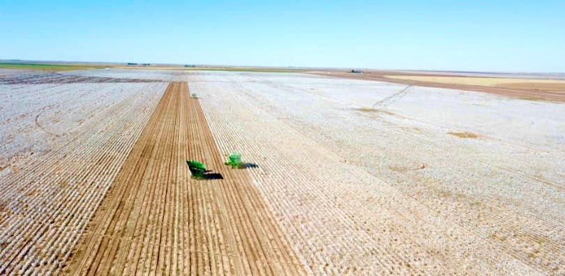 Just when you thought it couldn’t get much better than the crystal blue skies we shared Friday over this stunning #Armor9371B3XF plot on Shannon Patton (Brownfield Farmers Coop)... Hitting you with the bird’s-eye view just outside Tokio, TX! #Armor9371 #ArmorCotton #StartStrong