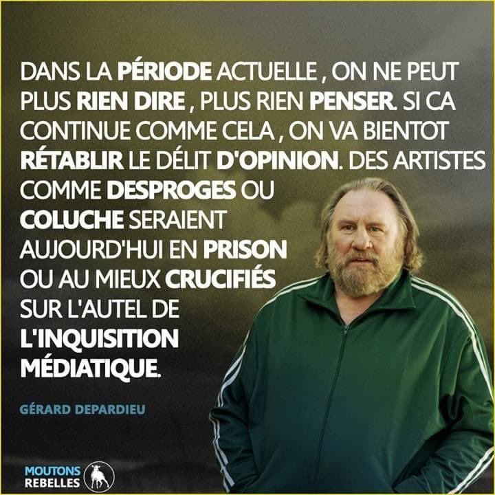Krieger66362259's tweet photo. Enfin un artiste qui dit haut et fort ce qu’il pense…Les autres largement subventionnés par l’argent public se taisent et ont peur de montrer qu’ils  ont des « couilles », s’ils en ont ! https://t.co/CahKQmHymi