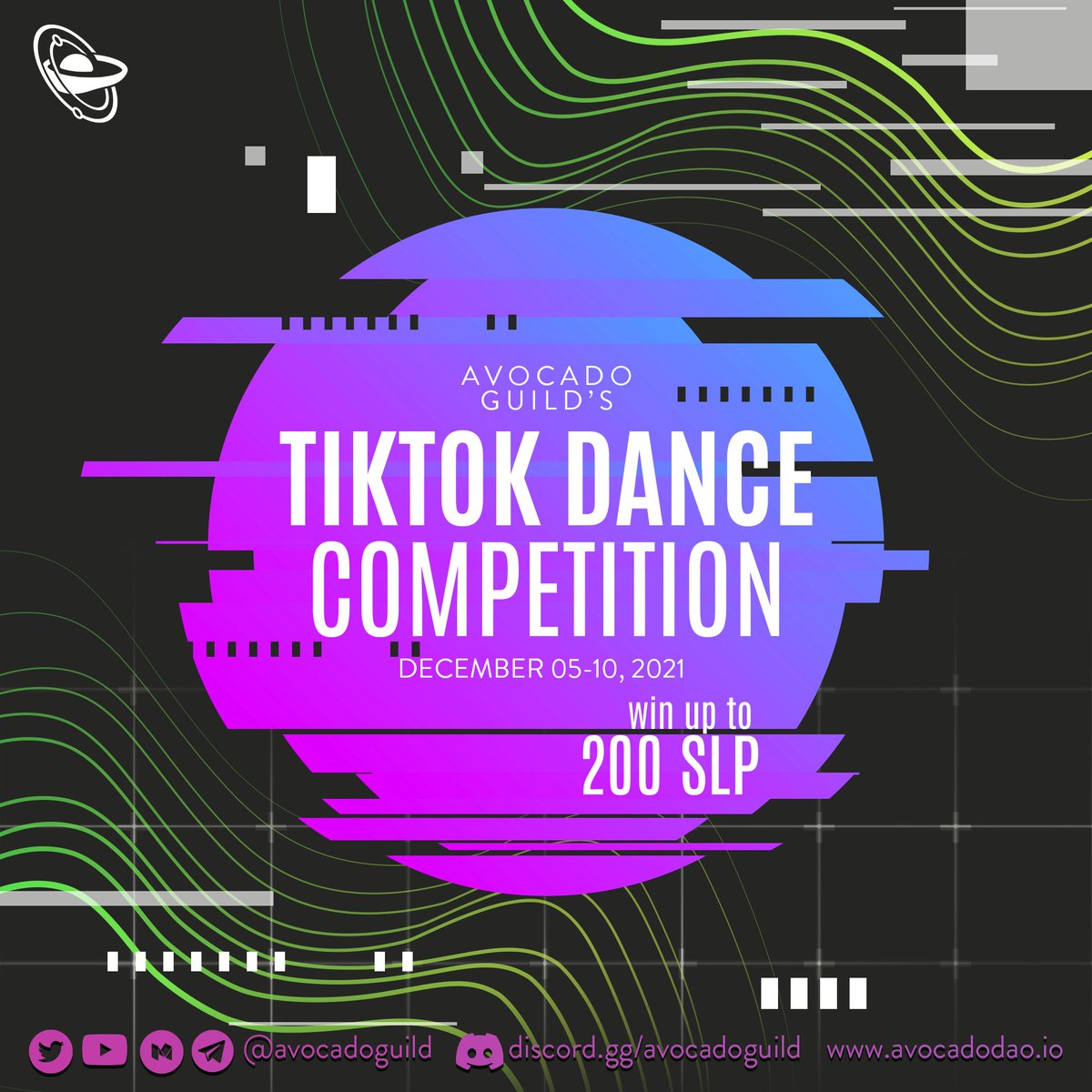 Avocadoguild's tweet photo. #Avocadians, 

Show us the Way of Avocado by joining our Dance Challenge and win up to 200 SLP! 🏆

Follow our TikTok account, use audio file below as your audio, tag @Avocadoguild and use #AvocadoGuild to join the challenge 🥑 

https://t.co/I4JIGyi3pB

More info on Discord🔥 https://t.co/fahiZQ4GUd