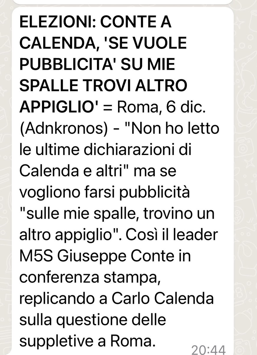 CarloCalenda's tweet photo. .⁦@GiuseppeConteIT⁩ si chiama democrazia. Tu ti candidi io mi candido, i romani votano. E se tu mi batti la pessima pubblicità è mia. Fine. Non è complicato. È la versione seria e trasparente della roba che fate sulla piattaforma delle stelle o giù di lì. https://t.co/VeBoKY7Aq7