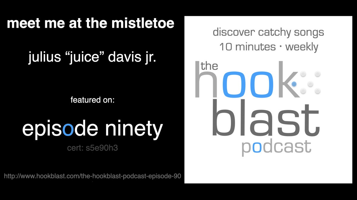 If you're ready to don your cowboy boots and get to boot-scootin' a la <a href="/GeorgeStrait/">George Strait</a> or <a href="/randytravis/">Randy Travis</a> you are gonna LOVE "Meet Me At The Mistletoe" by <a href="/JDavisina/">Julius Davis</a>. It's featured on Episode 90 of #TheHookblastPodcast Listen now! bit.ly/31CTGb3 #NewMusic #JustTheHooks