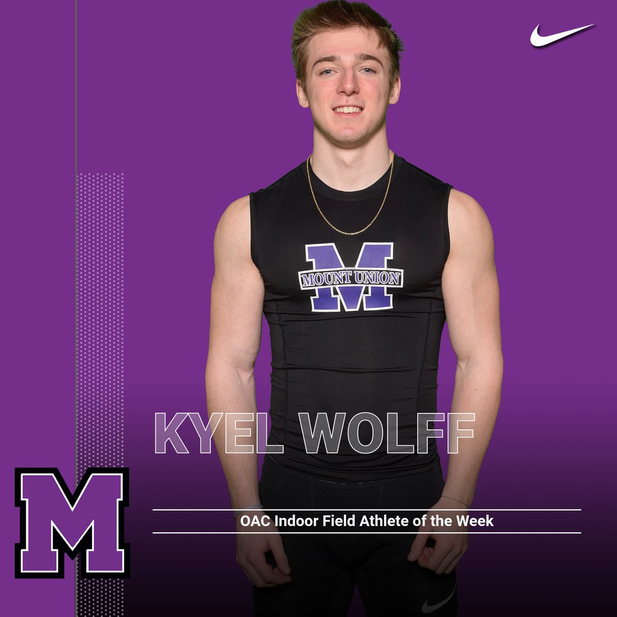 Wolff Grabs OAC Field Indoor Athlete of the Week. #GoMountGo athletics.mountunion.edu/news/2021/12/6…