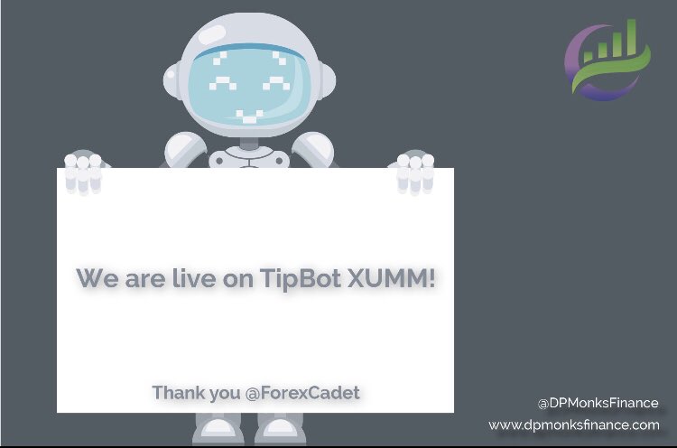 DPMF_XDX's tweet photo. We applied for tip bot a while back and due to the developers being busy we had not heard further for us applying, however we discovered recently #XDX is live for #TIPBOT. To show our appreciation to @ForexCadet and the team we’d like to start by saying thank you 🙏 to them 👍. https://t.co/pKhTikSiAh