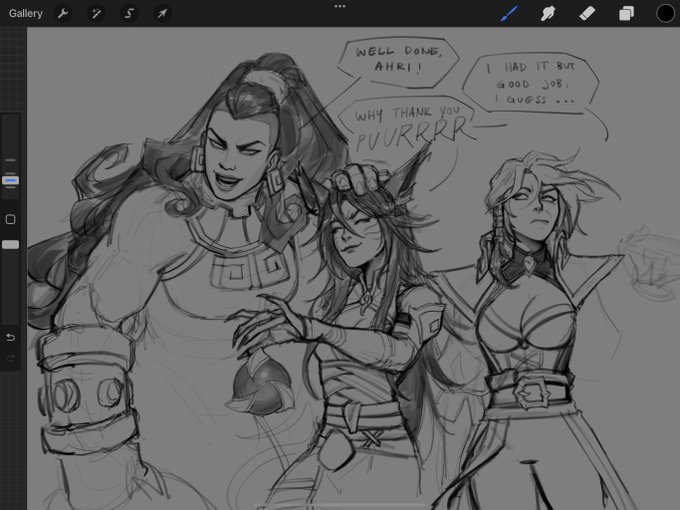 working on a ruined king comic on top of having arcane brainrot my brain is truly ending this year looking like a half eaten slice of Swiss cheese 
