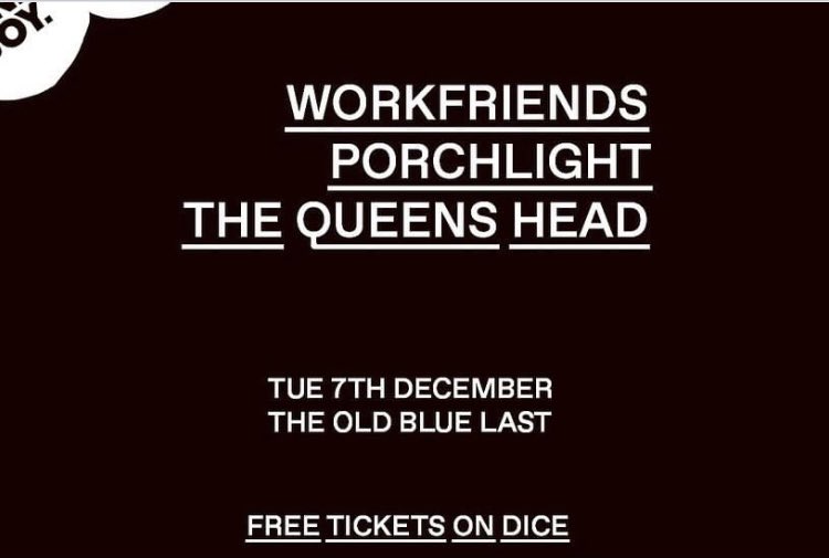 London! Tomorrow we headline @theoldbluelast with glorious support from @porchlightporchlight and @thequeensheadband . Free entry, come on down! Also, a big thank you to Leeds and York for last weekend, it was so rock x