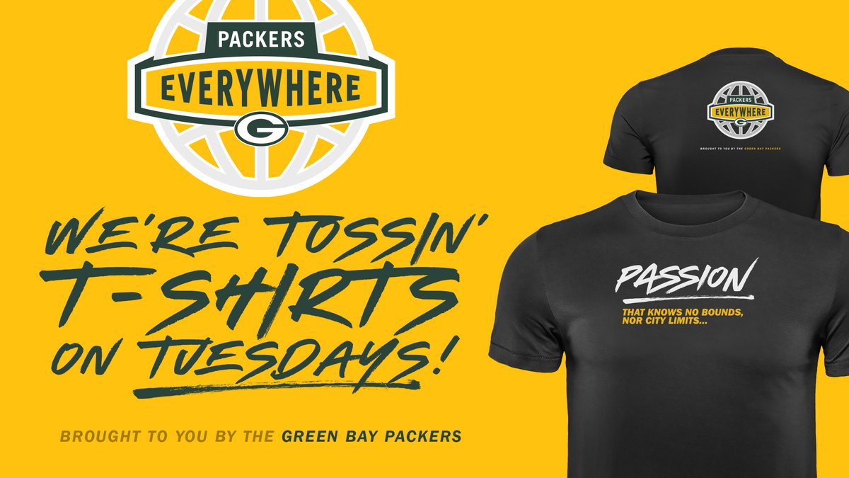 packeverywhere's tweet photo. 🗣️ It's T-Shirt Toss Tuesday! 

Follow us and RT this tweet for your chance to win a #PackEverywhere t-shirt! 🙌

Official Rules 👉 https://t.co/w1V8FfswYF https://t.co/EH4ugkQXea