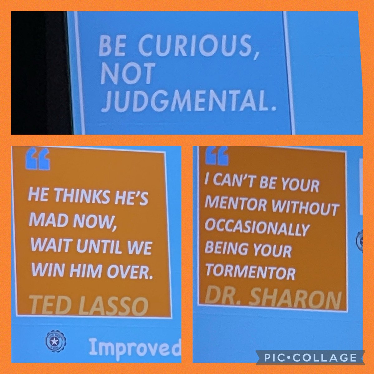 andersonag04's tweet photo. Coaching advice from Ted Lasso! #Fun5 @MDJH_Panthers https://t.co/ZIUOefNXNV