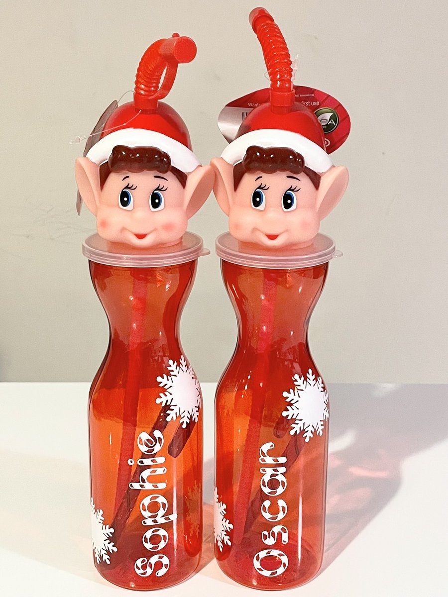 pocockins's tweet photo. Elf bottles with the candy cane font 😍 have loved making the elf bottles this year 🎅🏻 £6 each two for £10 https://t.co/mMZnAbFtC7