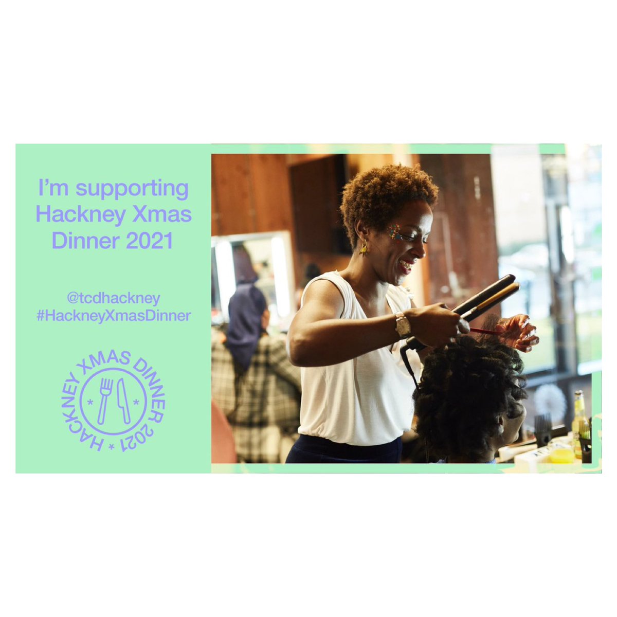 KiddisBack's tweet image. CALLING ON ALL:
.
HAIRDRESSERS
NAIL ARTISTS
MAKE UP ARTIST
.
Hackney Christmas Dinner Pop-up Salon 2021
.
Please get in contact if you would like to help on Christmas Day. The idea is to create a beautiful salon experience. 
@lemnsissay @tcdhackney