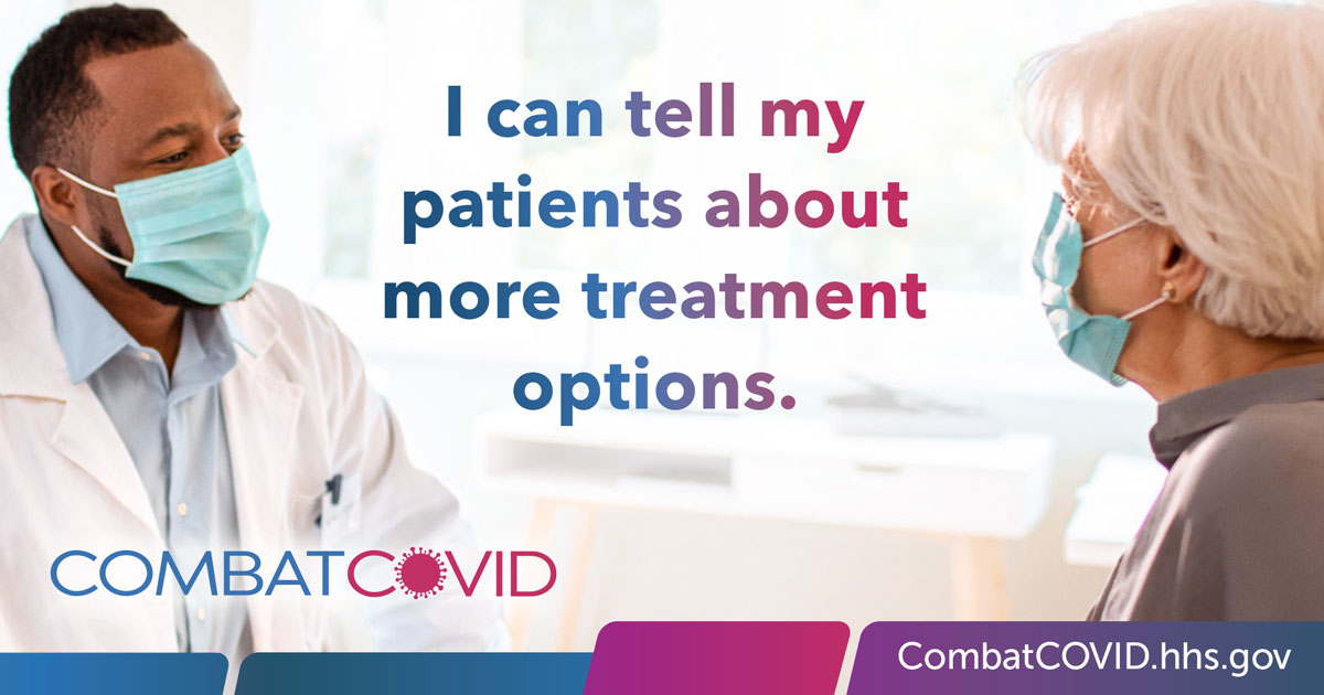 Support your patients in the fight against COVID-19 by providing them with evidence-based resources on prevention, treatments, and research. Visit: go.usa.gov/xeBjD #CombatCOVID