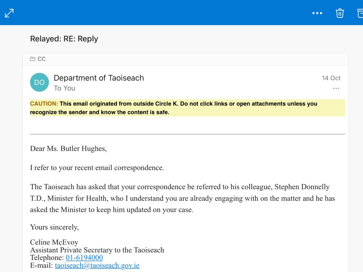 SButlerHughes's tweet photo. #cervicalcheck Met @DonnellyStephen & @roinnslainte officials in January where I reported issues with fabrications of conversations with me regarding @SimonHarrisTD knowledge of cervical check delays affecting 4,088 women and why I publicly withdrew my support #maccraithreport https://t.co/inVtODiA5E