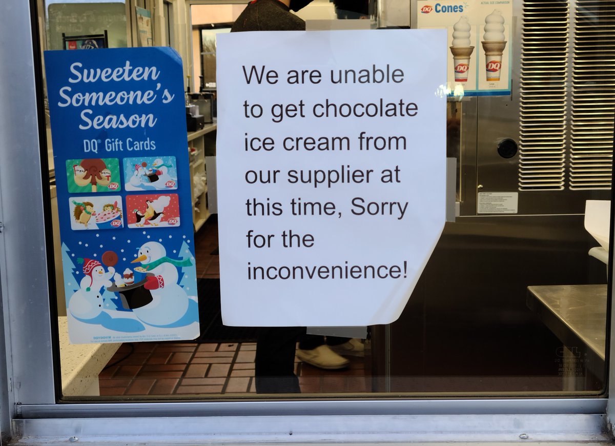 kgun9's tweet photo. With recent global supply chain shortages, you may have seen companies posting signage about running out of or running short on products. Have you seen any shortages here in Tucson? 

Share where you have seen any signs posted about product shortages to share@kgun9.com https://t.co/DTXnK7p3Ir