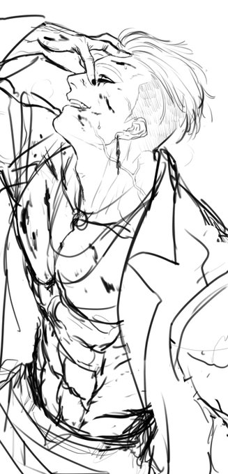 以前載せたトリスタ絵の線画オンリーver 