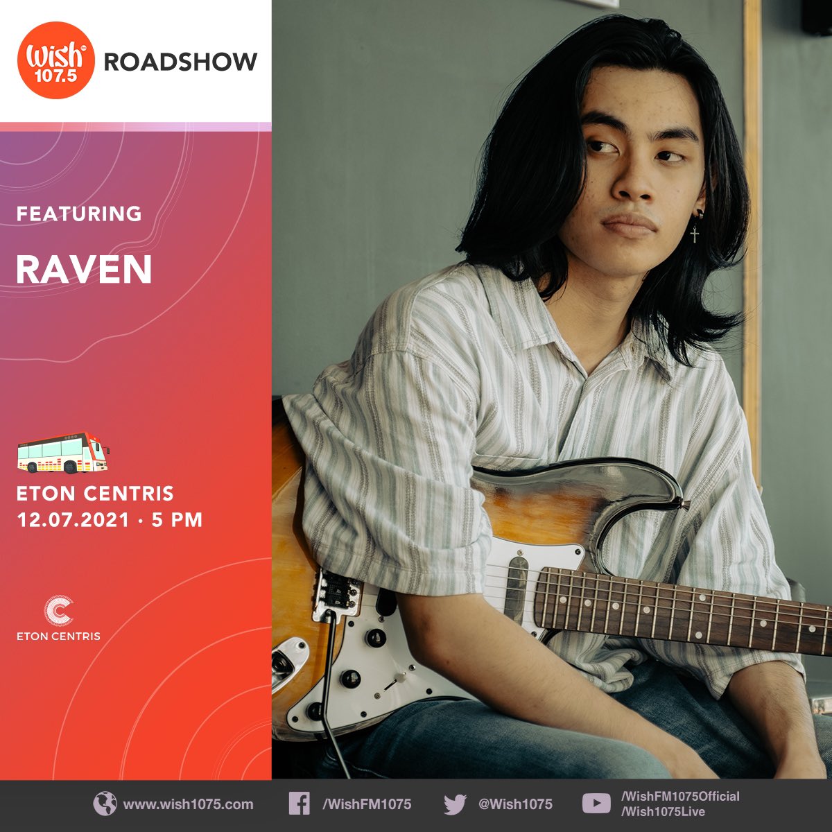 wish1075's tweet photo. Watch the live Wish Bus performances of OPM acts @MissMarisRacal and @ravenmusicph for today's Roadshow!

The roving musical hub will be parked at Eton Centris, Quezon City. The Roadshow with @djalice1075 begins at 4 p.m. PHT. https://t.co/wzPHatdunT