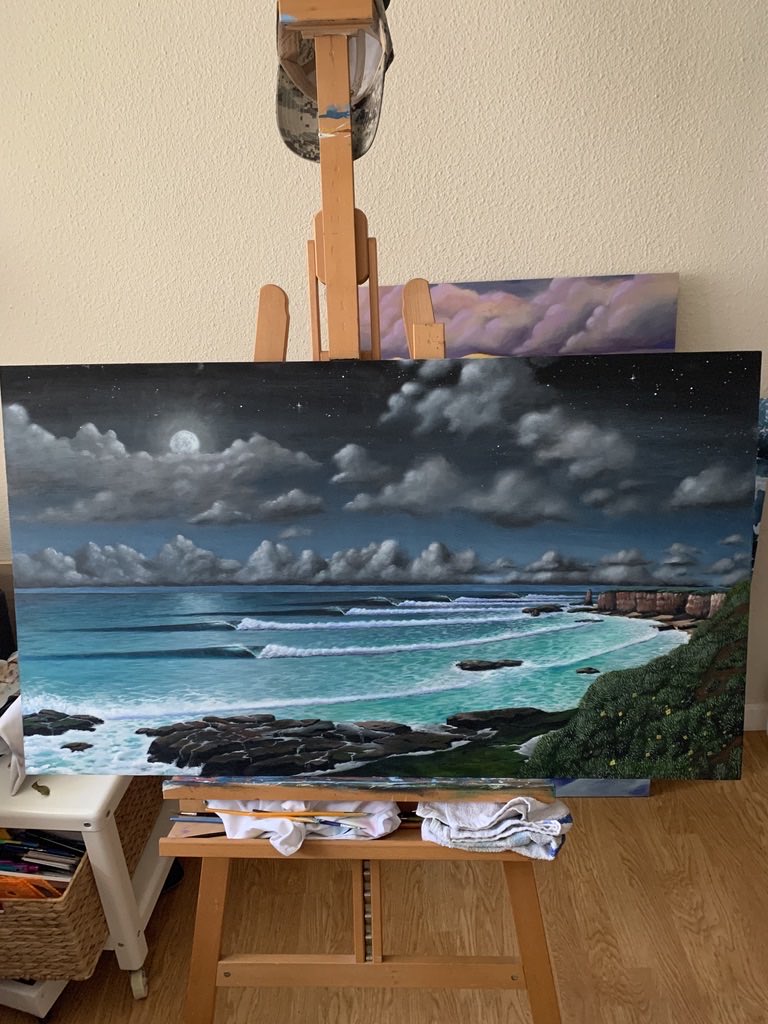 If you know of this magical place please don’t tell.

#foleycreations #NFTartist #somewhere #nftcollector #acrylicpainting #Waves #surfart
