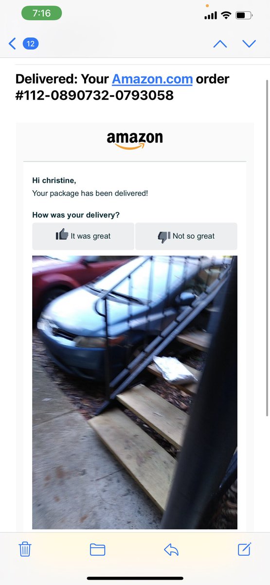 Goodess_Beaute's tweet image. @amazon this is unacceptable. Do I live on the stairs!!! Now my package is not there as I drive up to my apartment this evening. I need my money back for 2021.
#amazonfail #amazonpackages #fired #icannot