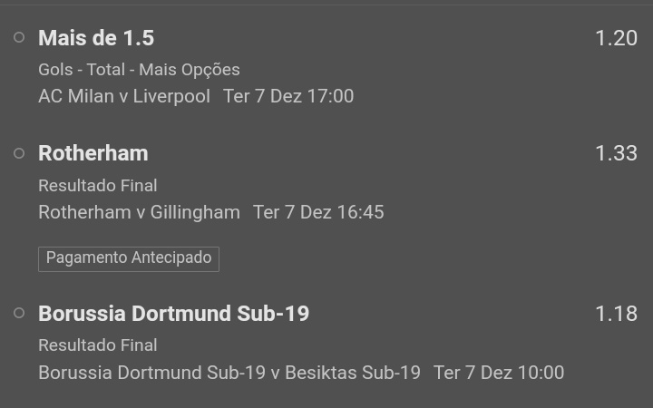 safebets77's tweet photo. 🏆 Triplinha 🏆

⚽️ AC Milan x Liverpool - Mais de 1.5 Gols.
⚽️ Rotherham - Resultado Final.
⚽️ Borussia Dortmund Sub-19 - Resultado Final.

�� Odd.: 1.90.
☑ Unidade: 0.5. https://t.co/0ULWZQcIAR