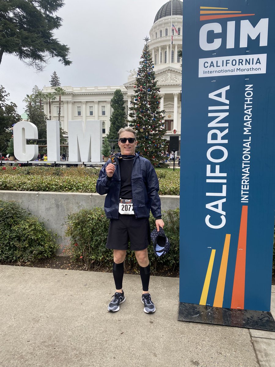 What an experience, the privilege of finishing <a href="/runSRA_CIM/">CIM</a>, running across the Sacramento region, my hometown — all the cheers, musicians, sign-holders, fellow athletes and decades of memories in these streets. A special moment and I am grateful 🙏