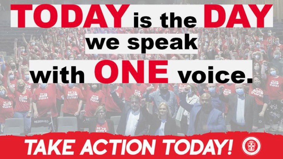 I’m going on strike today because EVERY student in NSW deserves to be taught by a qualified teacher.                     
Thinking of the many colleagues I know who are losing pay today, only to stay home and catch up on work because they are so stressed. #MoreThanThanks