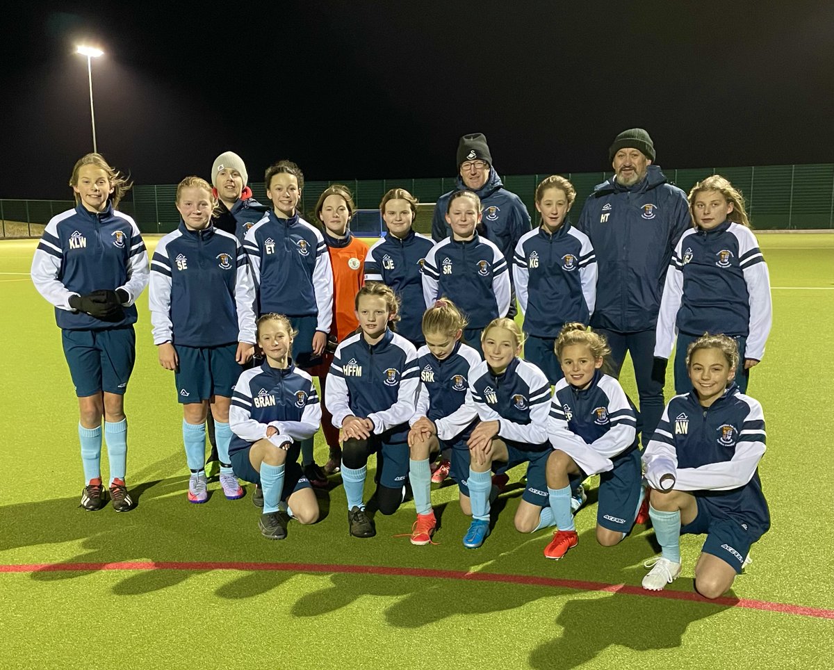 cpdyc's tweet photo. A cold evening at Ysgol Bro Teifi, saw a close-run match between our U13 Girls and Carms Schools U13's with a final score of 4-3.  Well done to all.  Ceredigion GOALS ⚽⚽⚽⚽:  Sioned Kersey, Ysgol Bro Pedr (3); Summer Evans, Ysgol Uwchradd Aberteifi (1) #SchoolCountyCountry https://t.co/cTUhwTAuI4
