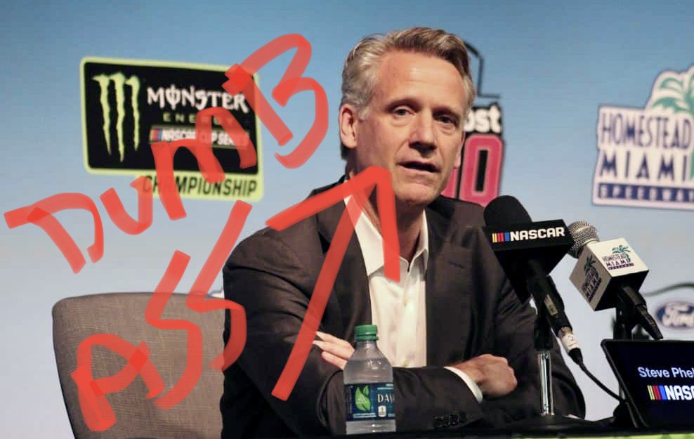 WARLOCK__69's tweet image. This is why NASCAR is divided @stevephelps is ruining this beautiful sport because he has views that if we don’t agree with then temper tantrum time fuck you Steve 🖕😡🖕